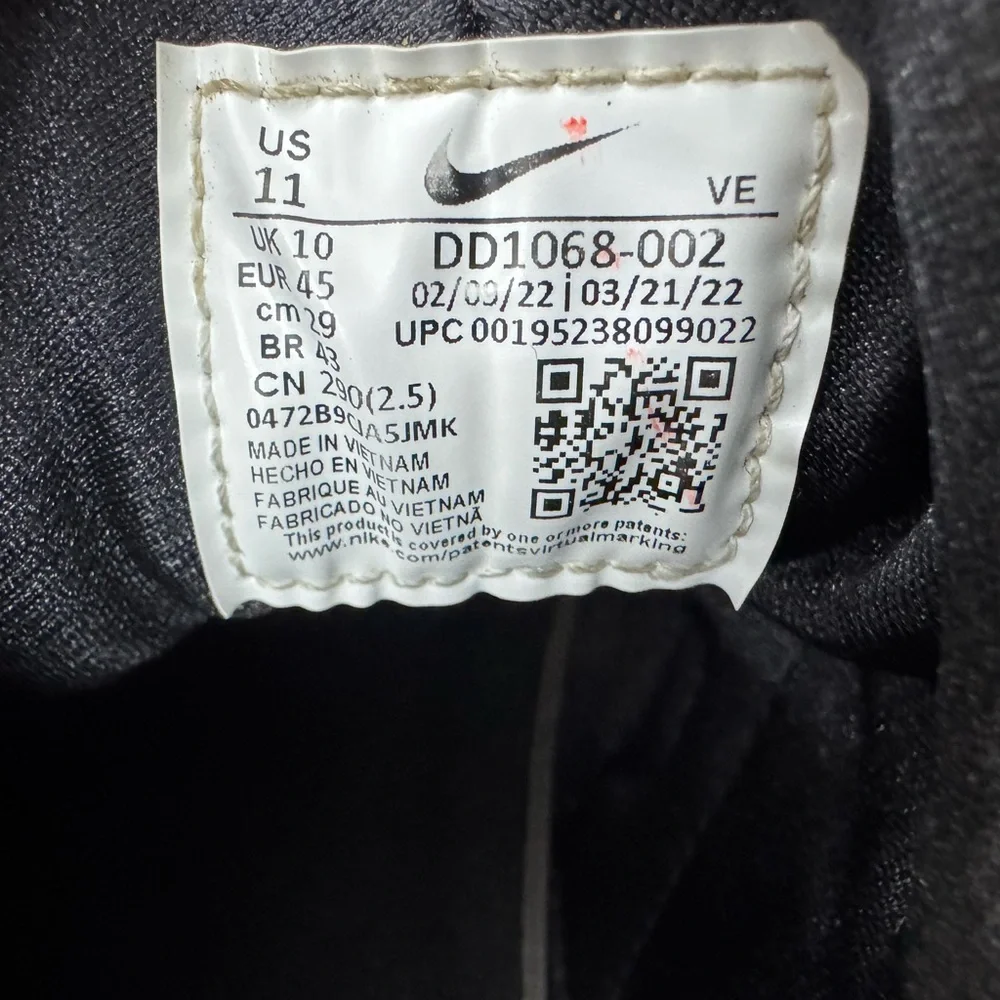 Nike Air Huarache Triple Black (2021) Size‎ 11